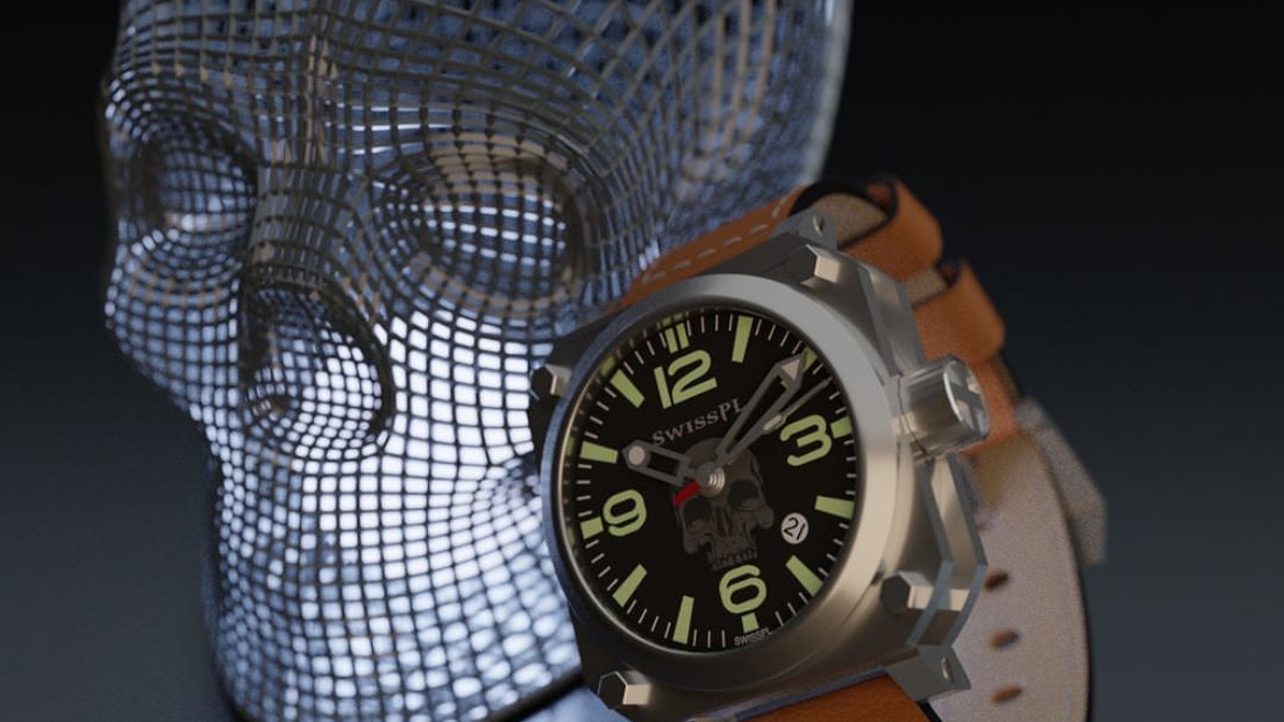 Combat Skull timepiece