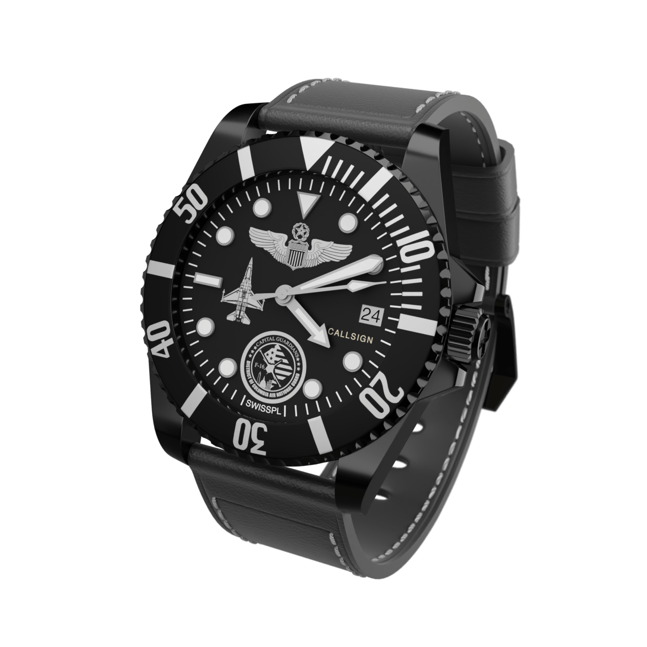 121FS / 42mm Classic DLC-Black